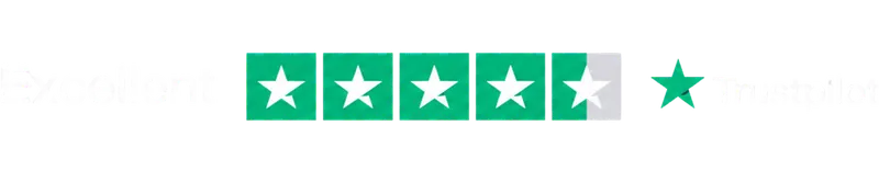 Excellent 4.5 on Trustpilot