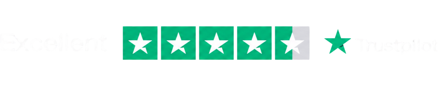 Excellent 4.5 on Trustpilot
